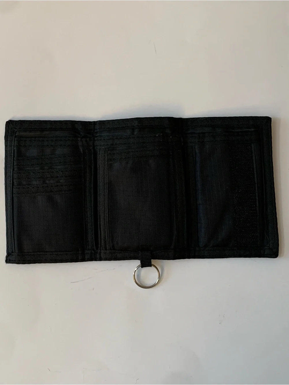 Arsenal FC Nylon Trifold Wallet with Keyring Black/Grey